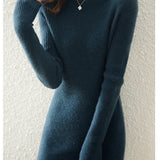 Aurora | Women's Wool Maxi Sweater Dress with Slim Fit Silhouette