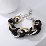 Marbella | Women Bracelet with Acrylic and Gold Chain