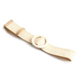 Soleil | Women Waist Belt with Braided Design and Wooden Buckle