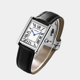 Logan | Men's Square Quartz Leather Strap Watch