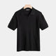 Everett | Men's Striped Textured V-Neck T-Shirt