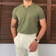 Keaton | Men's V-Collar Polo Shirt with Cotton Blend