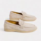 Oliver | Men's Leather Loafer Shoes with Cowhide and Rubber