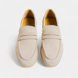 Oliver | Men's Leather Loafer Shoes with Cowhide and Rubber