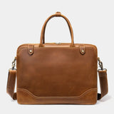 Silas | Men's Shoulder Bag with Vintage Design and Leather