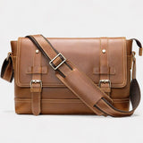 Silas | Men's Shoulder Bag with Vintage Design and Leather
