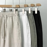 Declan | Men's Pants with Straight Linen Fit