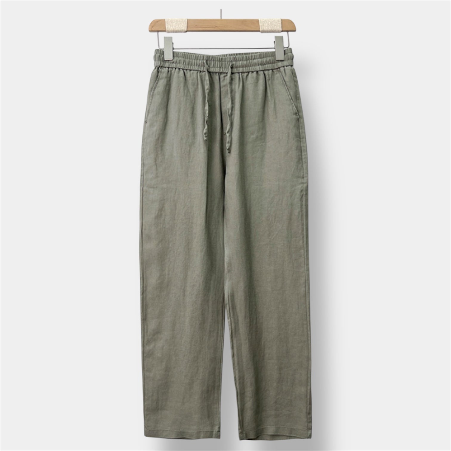 Declan | Men's Pants with Straight Linen Fit