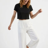 Clara | Women's Capri Trousers with Cropped Length and Relaxed Fit
