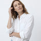 Clara | Women's Blouse with Collar and Front Pockets