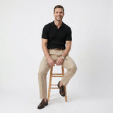 Wesley | Men's Polo Shirt with Lapel Collar and Textured Fabric