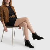 Naomi | Women's Ankle Boots with Suede Upper and Structured Design