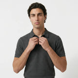Ethan | Men's Polo Shirt with Tailored Fit and Button Placket