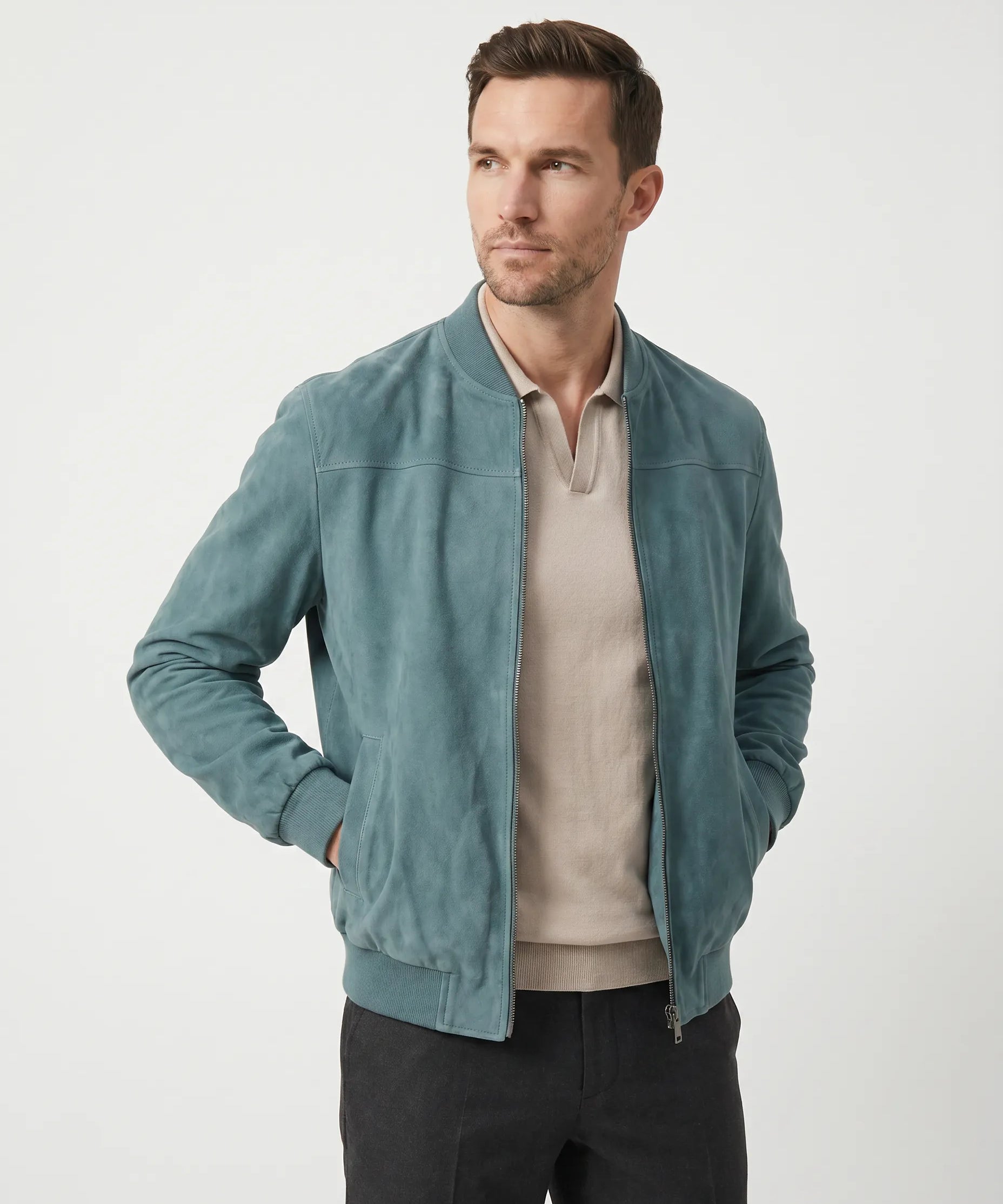 Men’s Aviator Suede Jacket
