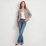 Juniper |Women's Jacket with Suede Finish and Tailored Silhouette