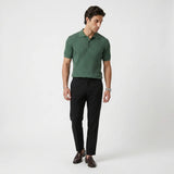 Wesley | Men's Polo Shirt with Lapel Collar and Textured Fabric