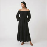 Alina | Women's Dress with Lace Detail and Maxi Length