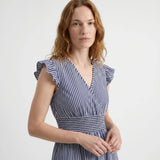 Bianca | Women's Dress with Short Length and Stripe Design