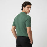 Wesley | Men's Polo Shirt with Lapel Collar and Textured Fabric