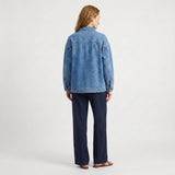 Stella | Women's Jacket with Washed Denim and Structured Fit