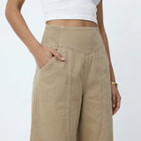 Claire | Women's Trousers with Wide Leg and Waistband