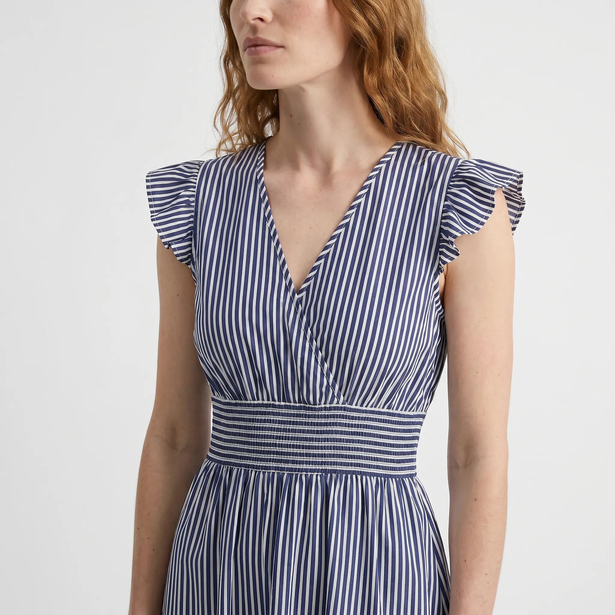 Bianca | Women's Dress with Short Length and Stripe Design