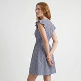Bianca | Women's Dress with Short Length and Stripe Design