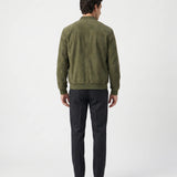 Men’s Refined Suede Bomber Jacket