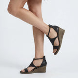 Amara | Women's Sandals with Wedge Heel and Cushioned Footbed