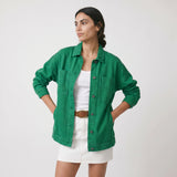 Stella | Women's Jacket with Washed Denim and Structured Fit