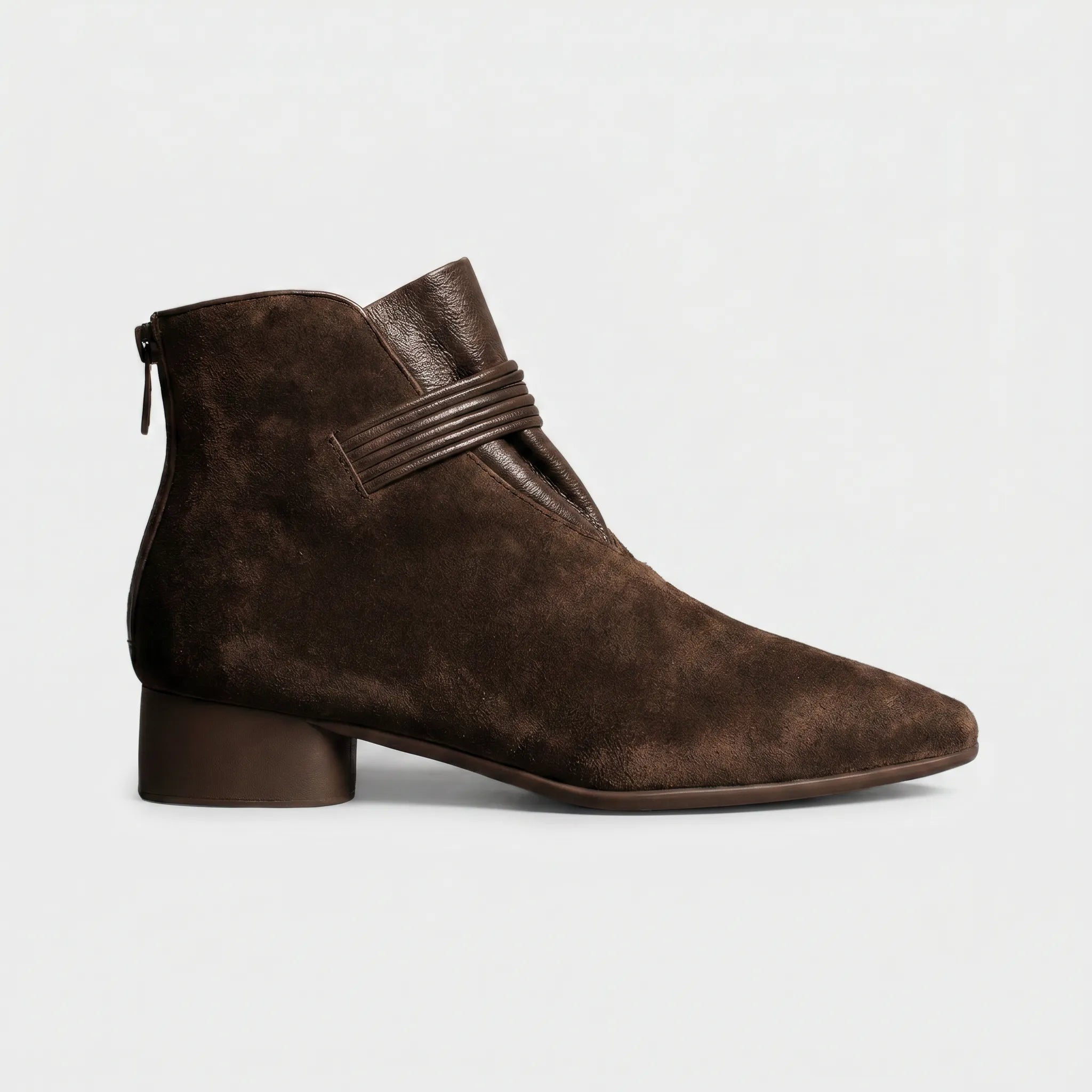 Naomi | Women's Ankle Boots with Suede Upper and Structured Design