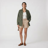 Stella | Women's Jacket with Washed Denim and Structured Fit