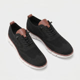 Evan | Men's Sneakers with Lace-up Knit Upper