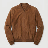 Men’s Refined Suede Bomber Jacket