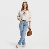 Valentina | Women's Jacket with Quilted Puffer and Zip Closure