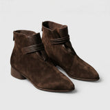 Naomi | Women's Ankle Boots with Suede Upper and Structured Design