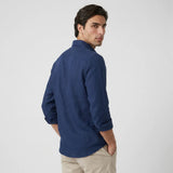 Asher | Men's Shirt with Linen Fabric and Long Sleeve Design