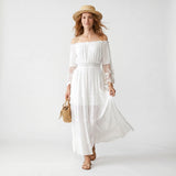 Alina | Women's Dress with Lace Detail and Maxi Length