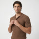 Wesley | Men's Polo Shirt with Lapel Collar and Textured Fabric