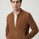 Men’s Refined Suede Bomber Jacket