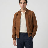 Men’s Refined Suede Bomber Jacket