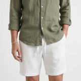 Caleb | Men's Shorts with Linen Fabric and Relaxed Fit