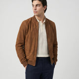 Men’s Refined Suede Bomber Jacket