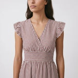 Bianca | Women's Dress with Short Length and Stripe Design