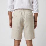 Caleb | Men's Shorts with Linen Fabric and Relaxed Fit