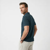 Ethan | Men's Polo Shirt with Tailored Fit and Button Placket