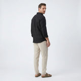 Asher | Men's Shirt with Linen Fabric and Long Sleeve Design