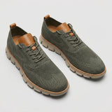 Evan | Men's Sneakers with Lace-up Knit Upper