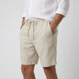 Caleb | Men's Shorts with Linen Fabric and Relaxed Fit