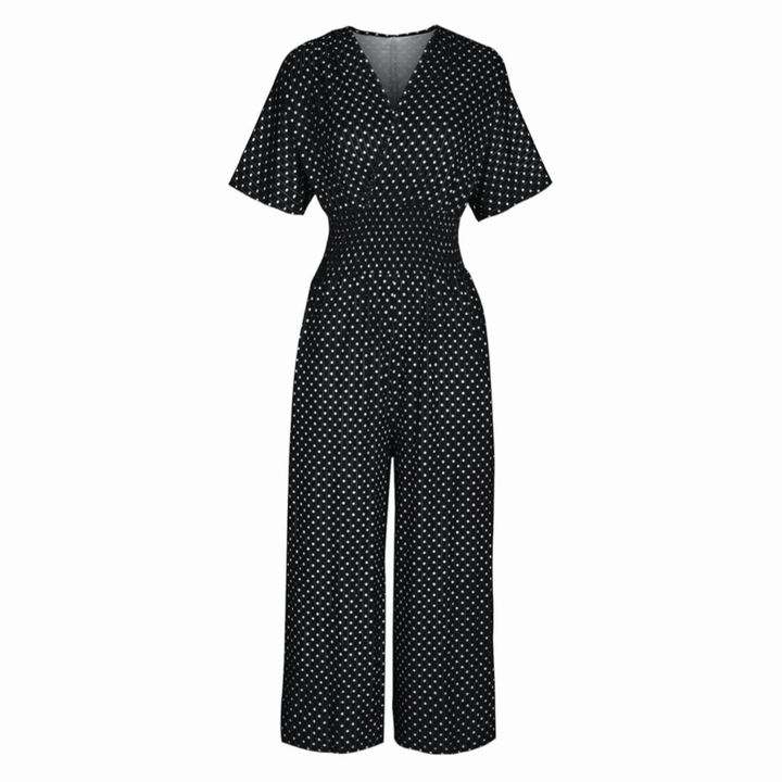 Lunessa – Women's Polka Dot Wide-Leg Jumpsuit